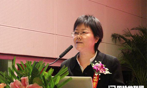赢博互联总经理、首席规划师郑爱军在现场发布《第四届（2014）中国智慧城市发展水平评估报告》